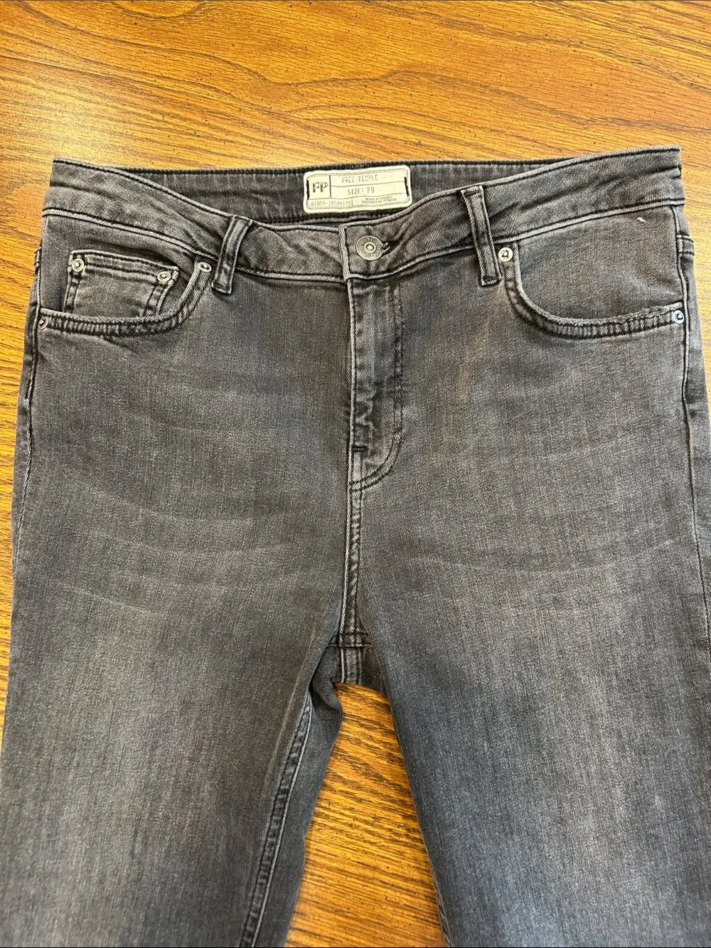 Free People Super Flare High Low Hem Jean